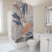 Abstraktes tropisches nahtloses Muster auf Basis Duschvorhang (Beispiel)