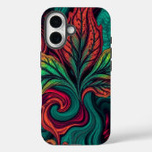 Abstraktes tropisches Strudel Case-Mate iPhone Hülle (Rückseite)