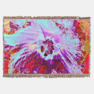 Abstraktes tropisches Wasser und Blume des Lila Hi Decke
