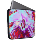 Abstraktes tropisches Wasser und Blume des Lila Hi Laptopschutzhülle (Vorne Rechts)