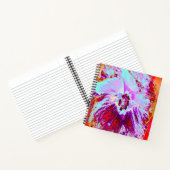 Abstraktes tropisches Wasser und Blume des Lila Hi Notizblock (Innenseite)