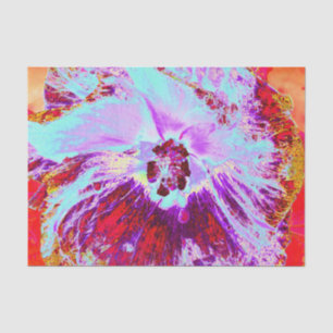 Abstraktes tropisches Wasser und Blume des Lila Hi Seidenpapier