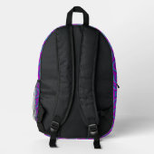 Abstraktes Truchet Muster Bedruckter Rucksack (Rückseite)