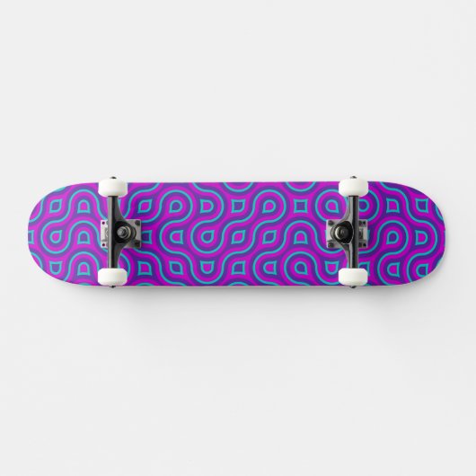 Abstraktes Truchet Muster Skateboard (Horizontal)