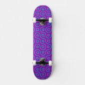 Abstraktes Truchet Muster Skateboard (Vorderseite)