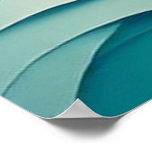 Abstraktes Türkis-Lagune 🌊 Poster (Ecke)