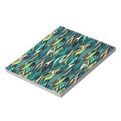 Abstraktes Türkis Notizblock (Rotiert)