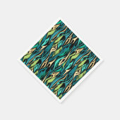 Abstraktes Türkis Serviette (Ecke)