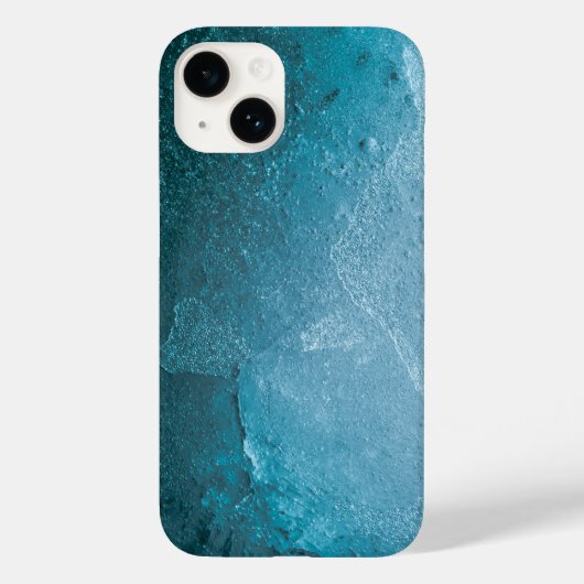 Abstraktes, türkisfarbenes Eis Case-Mate iPhone Hülle (Rückseite)
