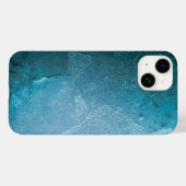 Abstraktes, türkisfarbenes Eis Case-Mate iPhone Hülle (Rückseite (Horizontal))