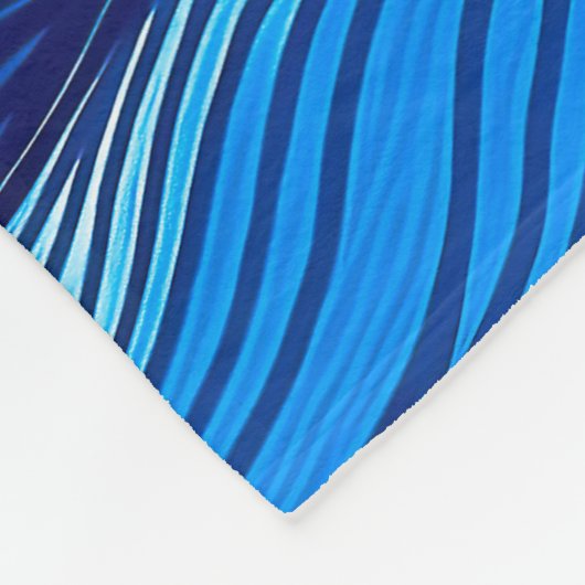 Abstraktes türkisfarbenes Meer | Fleecedecke (Ecke)