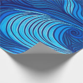 Abstraktes türkisfarbenes Meer | Geschenkpapier (Ecke)