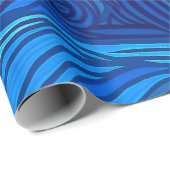 Abstraktes türkisfarbenes Meer | Geschenkpapier (Rolleneckpunkt)