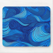 Abstraktes türkisfarbenes Meer | Mousepad (Vorne)