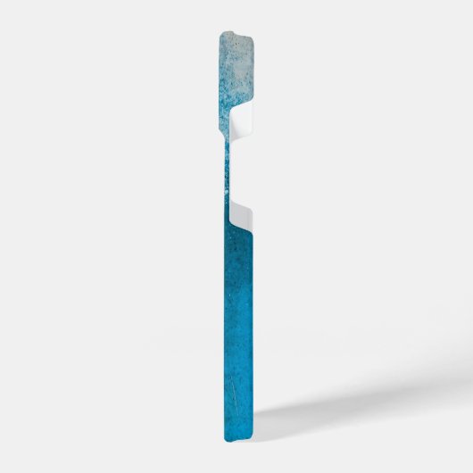 Abstraktes türkisfarbenes Muster iPhone Hülle (Linke Seite)