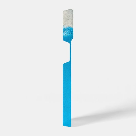 Abstraktes türkisfarbenes Muster iPhone Hülle (Rechte Seite)