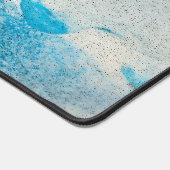 Abstraktes türkisfarbenes Muster Schreibtischunterlage (Ecke)