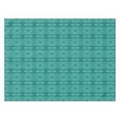 Abstraktes Türkiswasser-Rippenmuster Tischdecke (Vorderseite (Horizontal))