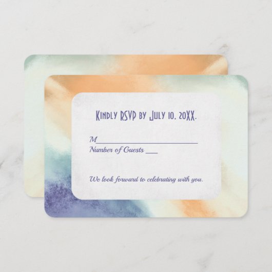 Abstraktes UAWG Einladung (Vorne/Hinten)