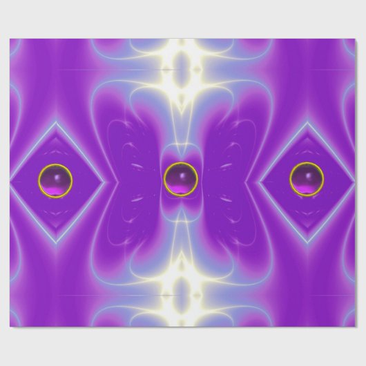 ABSTRAKTES ULTRA VIOLET LILA LICHTWELLEN,WIRBEL GESCHENKPAPIER (Flach)