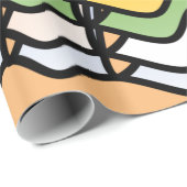 Abstraktes ummanteltes Papier Geschenkpapier (Rolleneckpunkt)