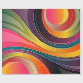 abstraktes Umwicklungspapier Geschenkpapier (Flach)