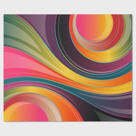 abstraktes Umwicklungspapier Geschenkpapier (Flach)