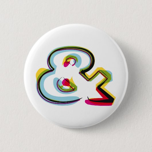 Abstraktes und buntes Symbol u. Button (Vorderseite)