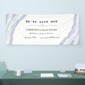 Abstraktes und Minimalistisches blaues Wasser Banner (Messe)