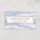 Abstraktes und Minimalistisches blaues Wasser Terminkarte (Vorderseite)