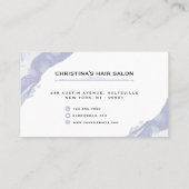 Abstraktes und Minimalistisches blaues Wasser Treuekarte (Rückseite)