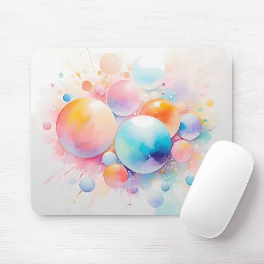 Abstraktes und modernes Blasdesign Mousepad (Mit Mouse)