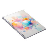 Abstraktes und modernes Blasdesign Notizblock (Rechte Seite)