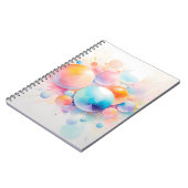 Abstraktes und modernes Blasdesign Notizblock (Linke Seite)