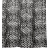 Abstraktes und stilvolles Gray-Muster Duschvorhang (Vorderseite)