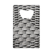 Abstraktes und stilvolles Gray-Muster Geldbeutel Flaschenöffner (Rückseite)