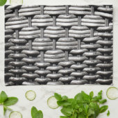 Abstraktes und stilvolles Gray-Muster Geschirrtuch (Gefaltet)