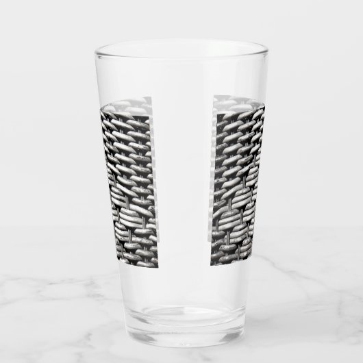 Abstraktes und stilvolles Gray-Muster Glas (Rechts)