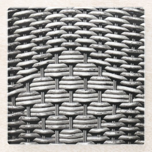 Abstraktes und stilvolles Gray-Muster Glasuntersetzer (Vorderseite)