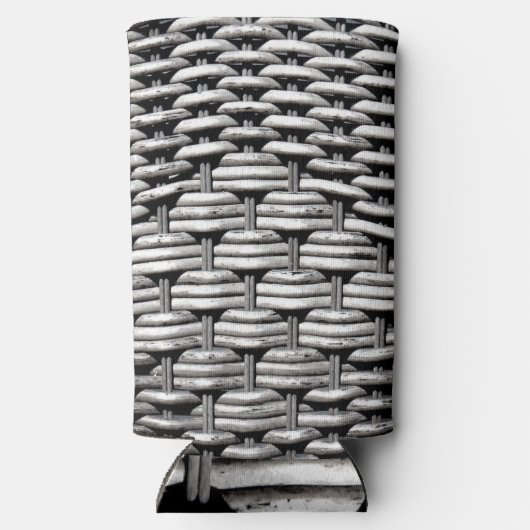 Abstraktes und stilvolles Gray-Muster Selters Dosenkühler (Rückseite)