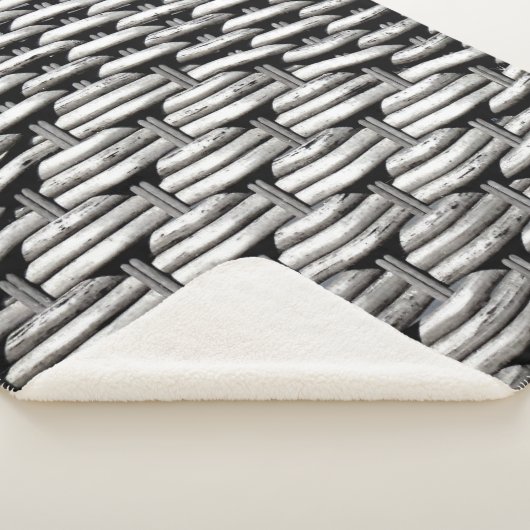 Abstraktes und stilvolles Gray-Muster Sherpadecke (3/4)