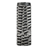 Abstraktes und stilvolles Gray-Muster Thermosbecher (Rückseite)