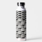 Abstraktes und stilvolles Gray-Muster Trinkflasche (Links)