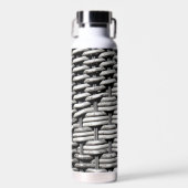 Abstraktes und stilvolles Gray-Muster Trinkflasche (Vorne)