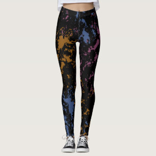 Abstraktes ungleiches Muster Leggings
