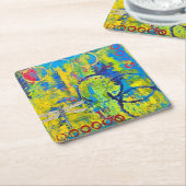 Abstraktes Untersetzer-Set Rechteckiger Pappuntersetzer (angewinkelt)