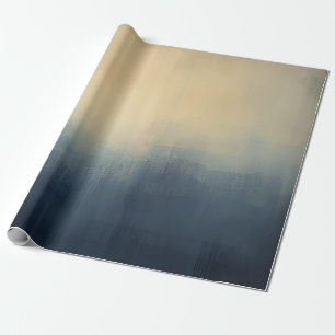 Abstraktes Urbanes Nebel-Geschenkpapier – Moody Bl Geschenkpapier