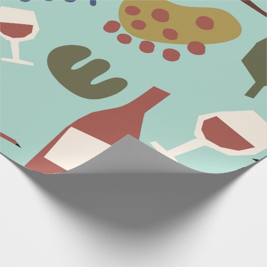 Abstraktes Urlaubspapier Geschenkpapier (Ecke)