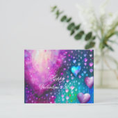 Abstraktes Valentin Feiertagskarte (Stehend Vorderseite)