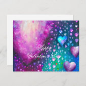 Abstraktes Valentin Feiertagskarte (Vorne/Hinten)